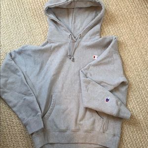 Grey women’s champion hoodie